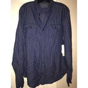 NWT Calvin Klein Jeans blue button down, sz L